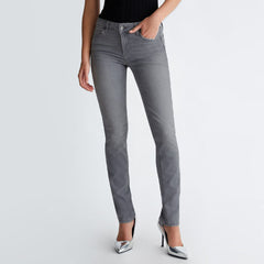 Stretchable light grey jeans for women