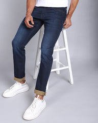Stretch (Dark Blue) Jean's Slim-Fit
