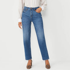Bright blue jeans for women