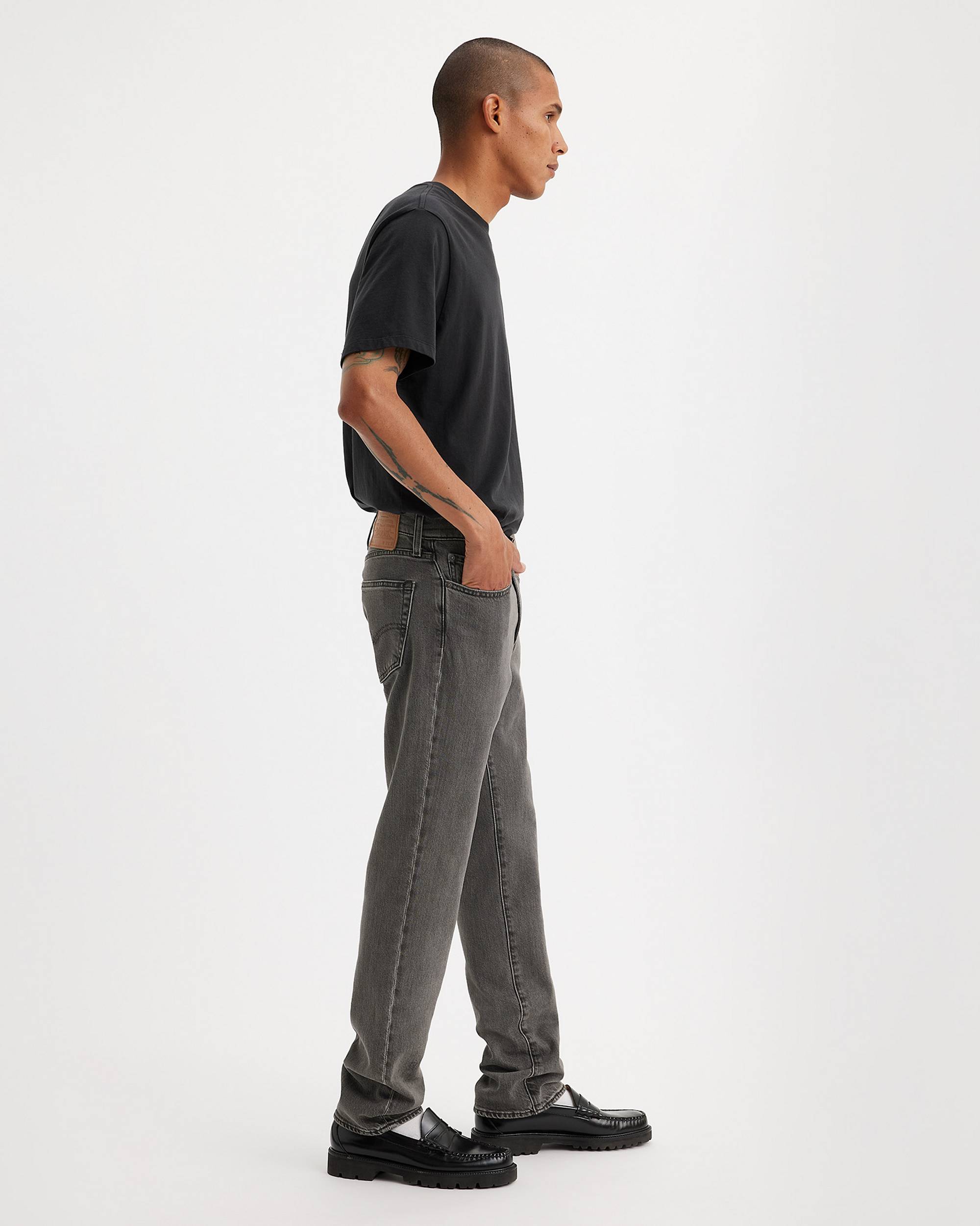 Stretch Grey Jeans Slim-Fit