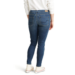 Women modren skinny dark blue stretchable jeans