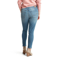 Women modern skinny light blue stretchable jeans