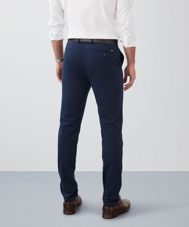 MENS Navy Blue Cotton SMART Fit Pant