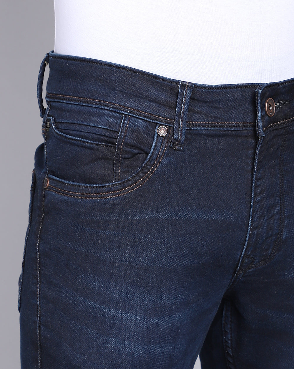 Stretch (Dark Blue) Jean's Slim-Fit