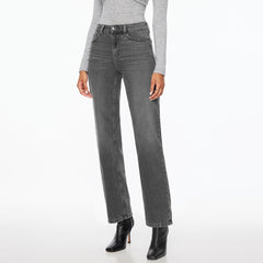 Stretchable grey jeans for women